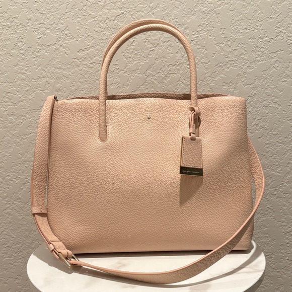 kate spade Handbags - Kate Spade Large Madison Ave.Pebbled Leather Tote in Light Blush